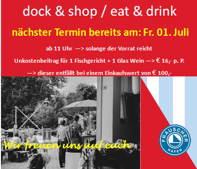 dock & shop mit eat & drink